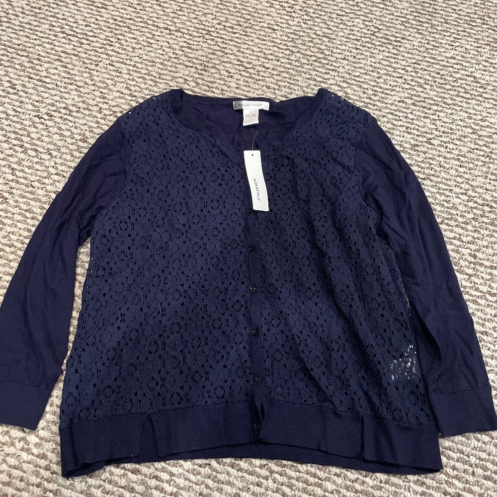 August silk cardigan
